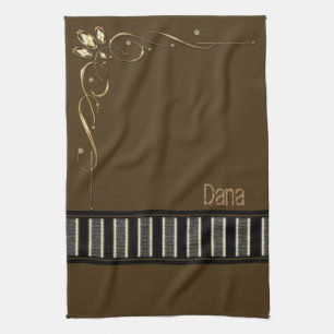 Brown Kitchen Hand Towel