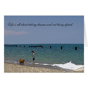 Brown Lab Looking over the Water