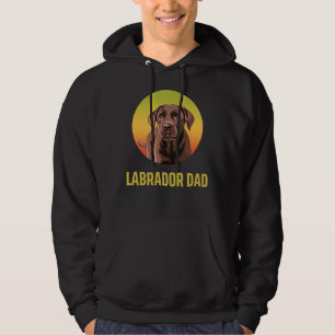Brown Labrador Dad For Dog Hoodie
