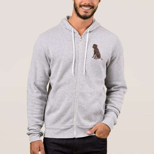 Image of Brown Labrador Dog Sitting Up Hoodie