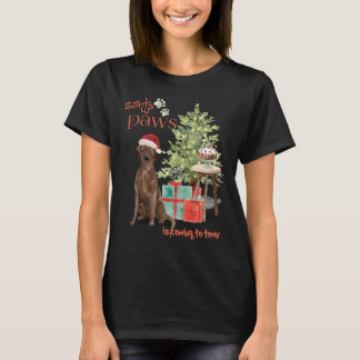 Brown Labrador Retriever Dog Christmas T-Shirt