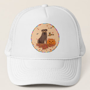 Brown Labrador Retriever Halloween Trucker Hat
