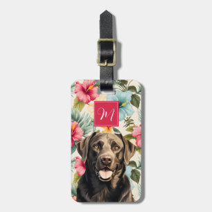Brown Labrador Retriever Luggage Tag