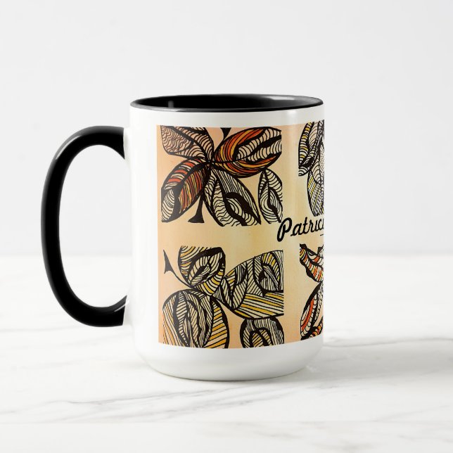 Brown Leaf Coffee Cup (Left)