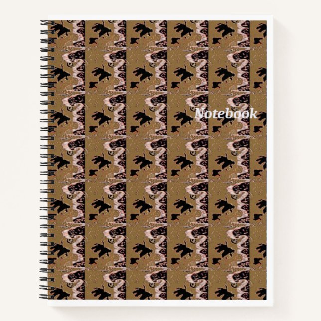 Brown Leafs Spiral Notebook (Front)