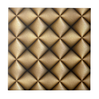 Brown leather abstract tile