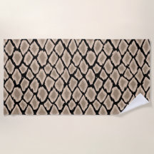 Brown leather animal snake skin