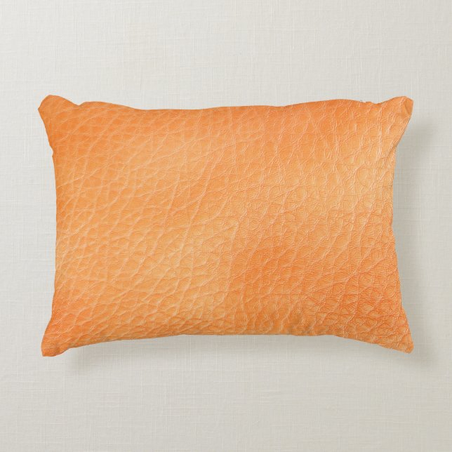  Brown leather background. abstract, accessories,  Decorative Cushion (Front)