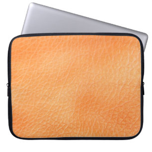 Brown leather background. abstract, accessories, Laptop Sleeve