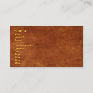 Brown Leather Business Card