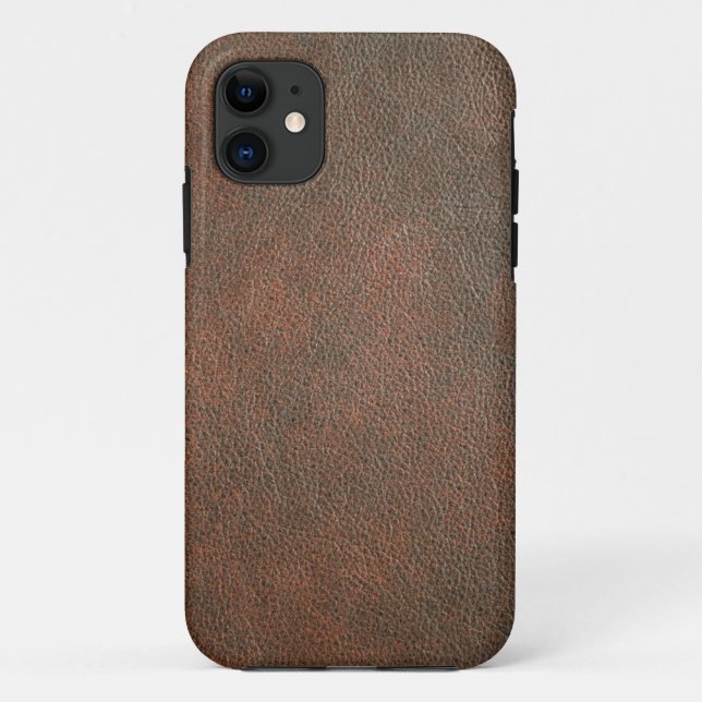 Brown Leather Case-Mate iPhone Case (Back)