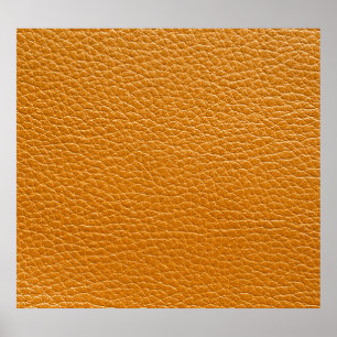 Brown Leather, Closeup Texture Background. Poster