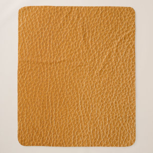 Brown Leather, Closeup Texture Background. Sherpa Blanket