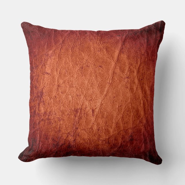 Brown Leather Cushion (Front)