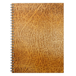 Brown Leather: Detailed Texture Closeup Notebook
