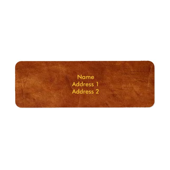 Brown Leather Label (Front)