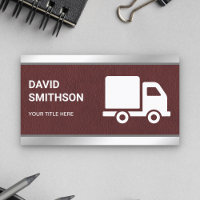Brown Leather Logistics Transportation Cargo Truck