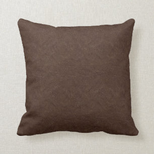 Brown Leather Look Cushion