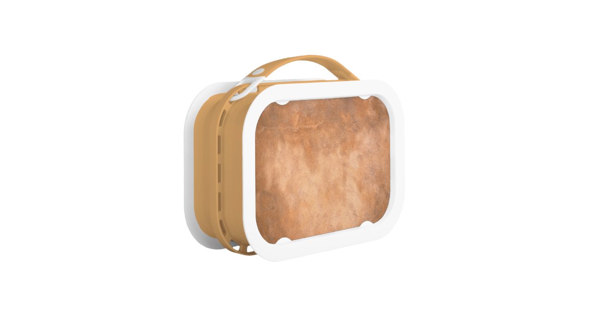 BROWN LEATHER LUNCH BOX Zazzle.co.uk
