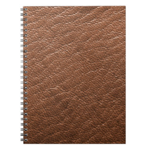 Brown leather notebook