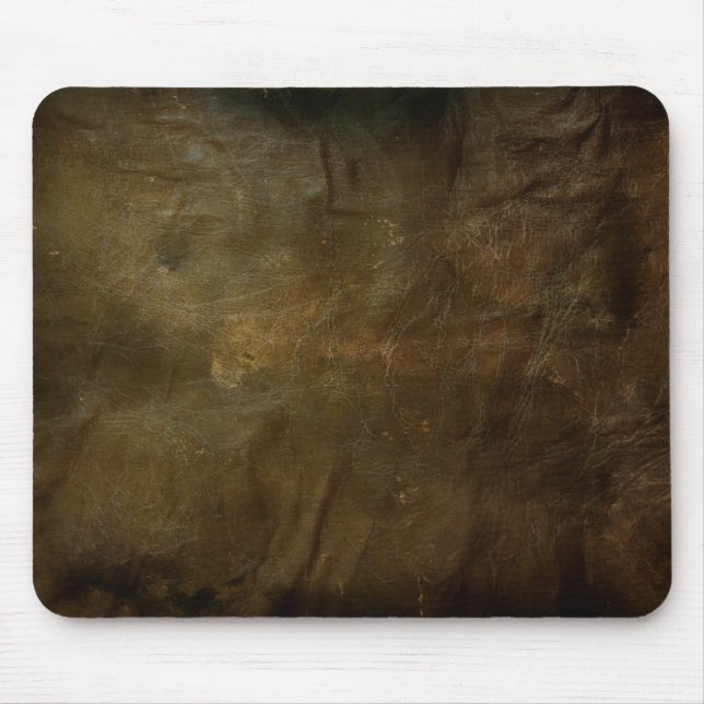 Brown Leather Pad Mouse Mat (Front)