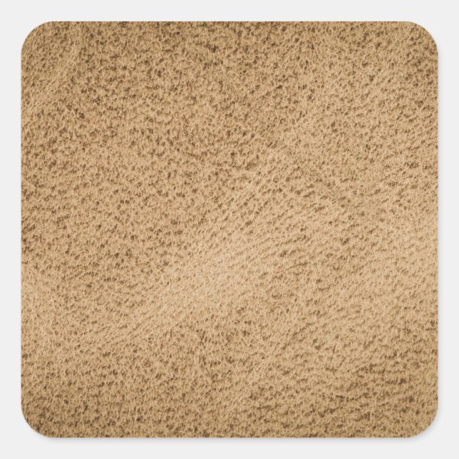 Brown leather square sticker (Front)