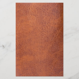Brown leather stationery