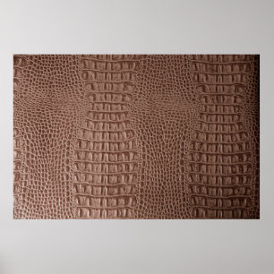 Brown leather texture background close up macroski poster