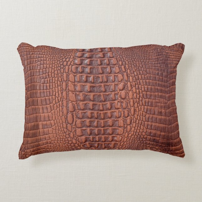 Brown leather texture backgroundabstract,aged,anim decorative cushion (Front)