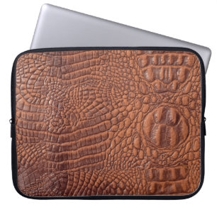Brown leather texture backgrounddesign,fond,abstra laptop sleeve