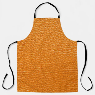 Brown leather texture closeup apron
