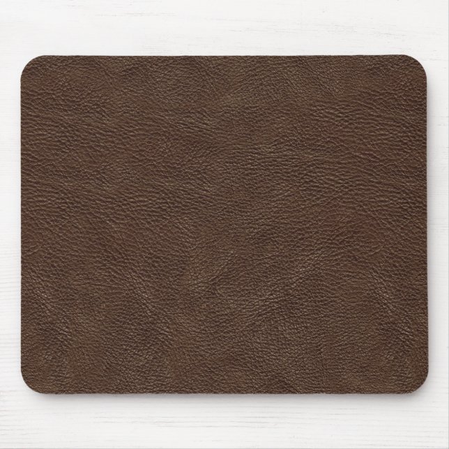 Brown leather texture mouse mat (Front)