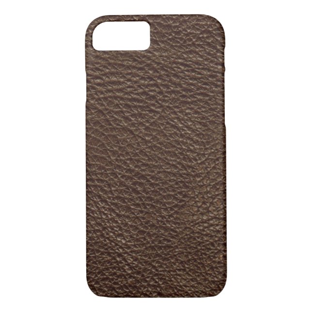 Brown Leather Texture Pattern Case-Mate iPhone Case (Back)