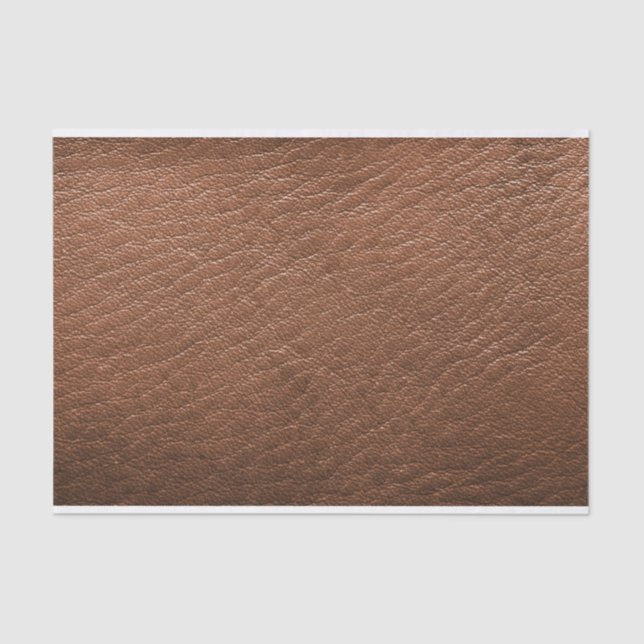 Brown leather texture tissue paper (Front)