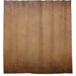 Brown Leather Texture: Vintage Background Closeup Shower Curtain