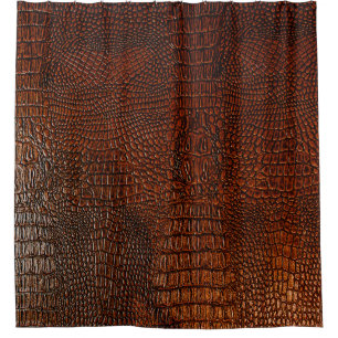 Brown leather textureleather,abstract,antique, ,ba shower curtain