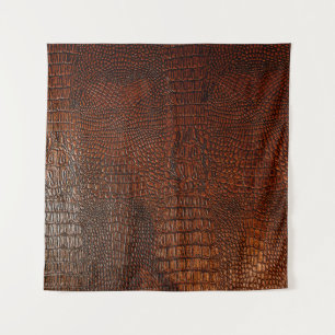 Brown leather textureleather,abstract,antique, ,ba tapestry