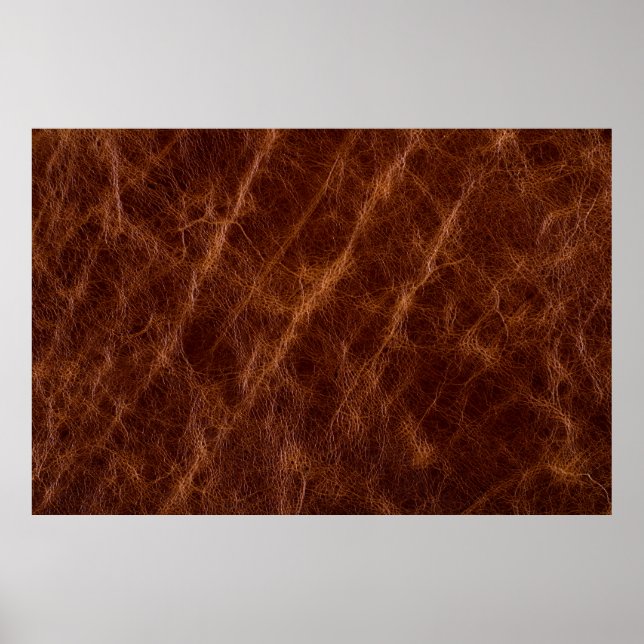 Brown leather textureleather,texture,abstract,acce poster (Front)