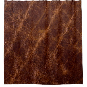 Brown leather textureleather,texture,abstract,acce shower curtain