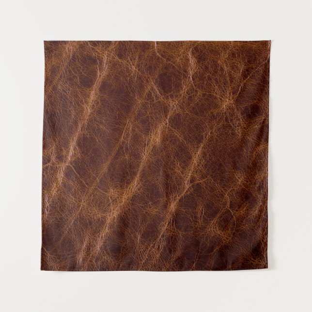 Brown leather textureleather,texture,abstract,acce tapestry (Front)