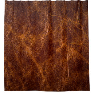Brown leather textureleather,texture,background,ar shower curtain