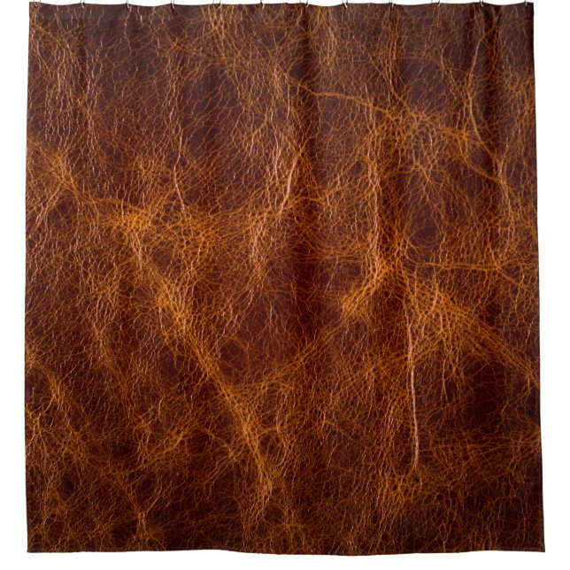 Brown leather textureleather,texture,background,ar shower curtain (Front)