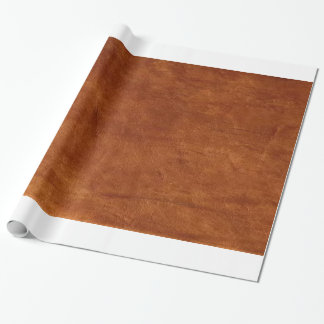 Brown Leather Wrapping Paper