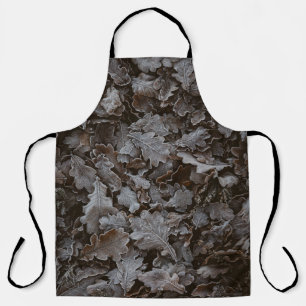 Brown leaves apron