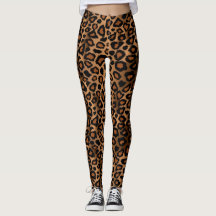 Brown Leopard Animal Skin Print