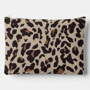 Brown Leopard Cosmetic Bag