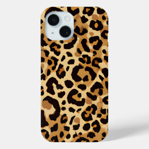 Brown Leopard Print iPhone 15 Case