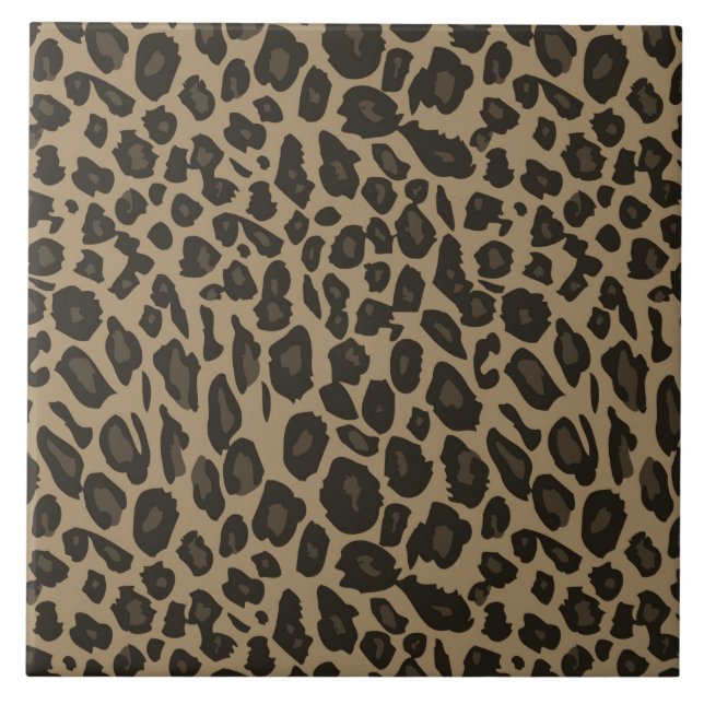 Brown Leopard Print Tile (Front)