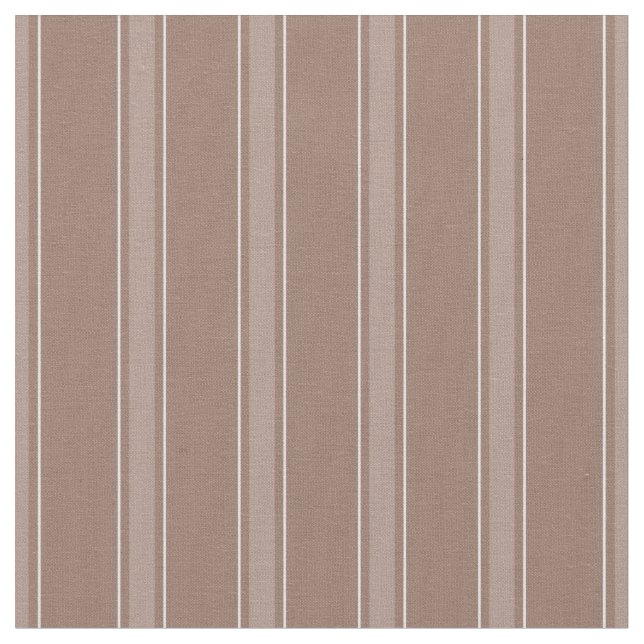 Brown & Light Brown Stripes Fabric (Close Up)