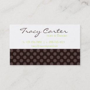 Brown & Lime Mummy Card